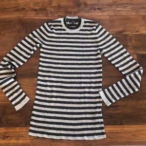 Long bronze and wheat striped top by WhoWhatWear - M